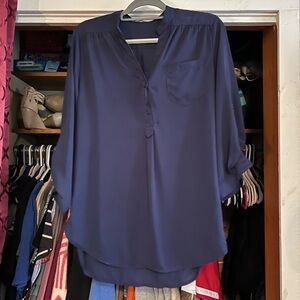 41 Hawthorn Deep Blue Blouse